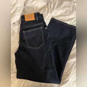 BDG dark wash low rise baggy jeans